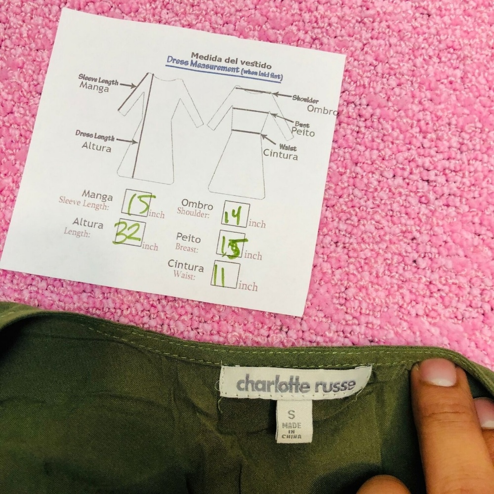 Charlotte Russe Women's Small Green Dress - Picture 8 of 8